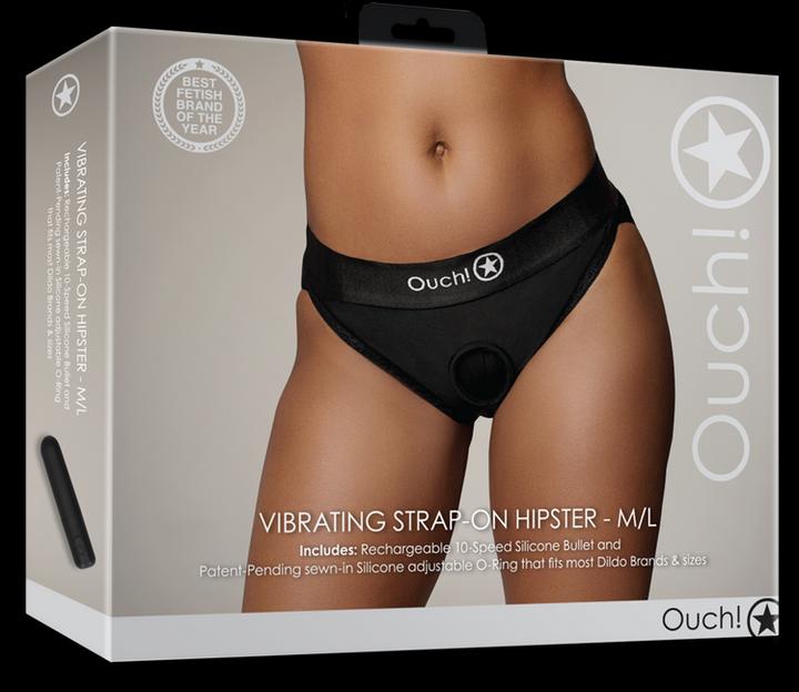 Actual product image Ouch! Vibrating Strap-on Hipster - M/L