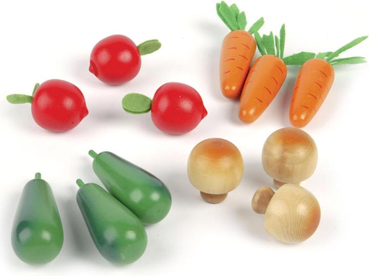 Produktbild Bigjigs Wintergemüse aus Holz in einer Kiste