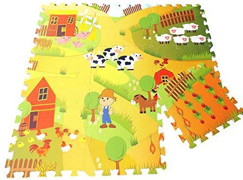 Produktbild Activity Board Premium Bauernhof-Puzzlematte, 9-teilige Schaumstoffmatte