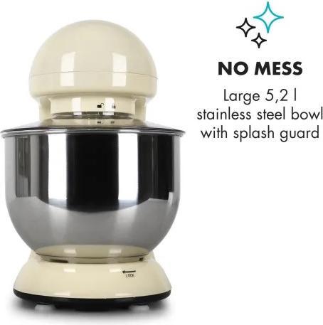 Immagine prodotto Klarstein Bella Morena Food Processor1200 Watt, 5 Litri, Crema (1200 W)