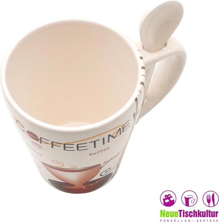 Produktbild neuetischkultur Kaffeebecher mit Löffel (4 x)