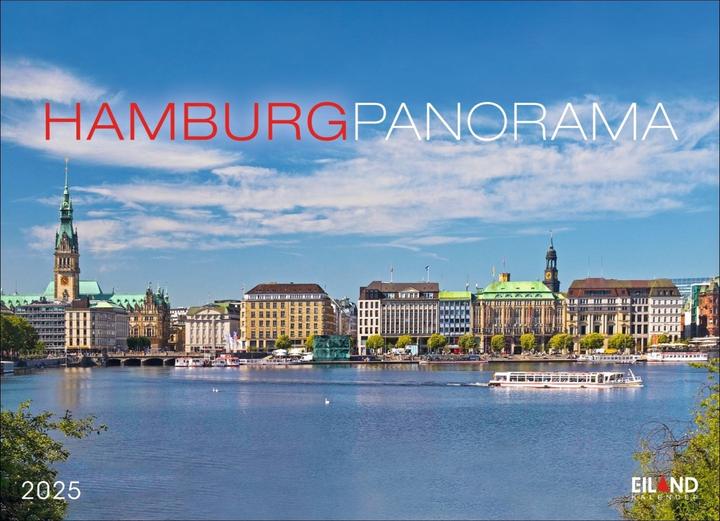 Produktbild Hamburg Panorama Postkartenkalender 2025 (23.5 x 17 cm, Harter Einband, Deutsch)