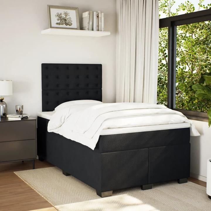 Produktbild VidaXL Bo x springbett mit Matratze 120 x 200 cm Samt (120 x 200 cm, 120 x 200 cm)