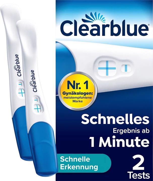 Clearblue Schwangerschaftstest SCHNELLE ERKENNUNG 2er (2 x)