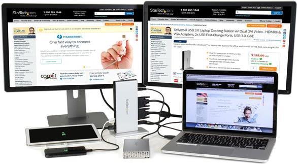 Actual product image StarTech USB 3.0 Laptop Docking Station (USB-B, 5 Ports)