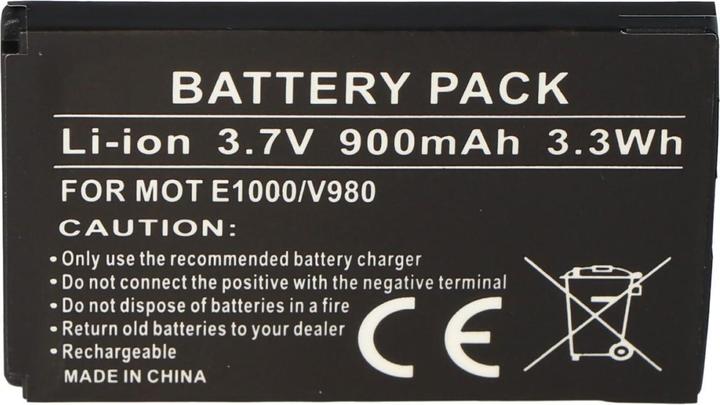 Actual product image AccuCell Akku Motorola E1000 Akku, C975, C980, BT50