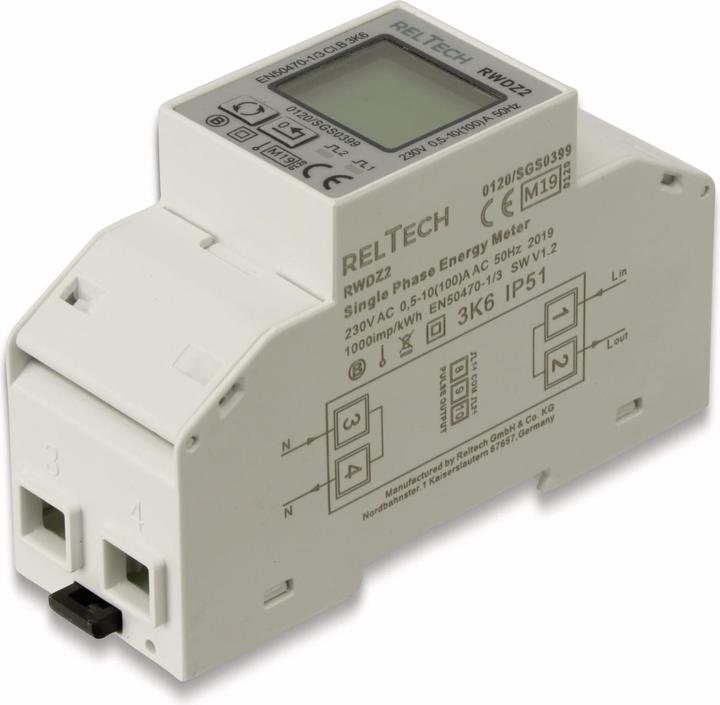 Immagine prodotto Reltech Misuratore di corrente alternata RWZD2-MID 100 A, display digitale