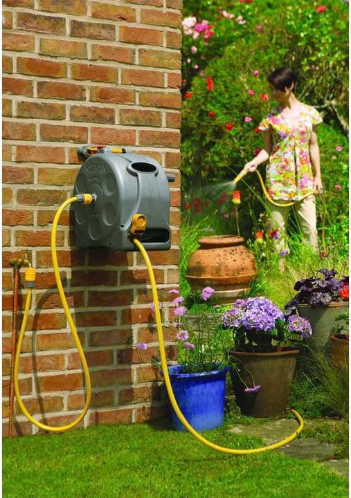 Produktbild Hozelock Kompakte 2-in-1-Schlauchtrommel (25 m)
