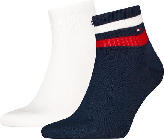 Immagine prodotto Tommy Hilfiger Socken Söckchen 2P Weiss/Marine (Confezione da 2, 39 - 42)