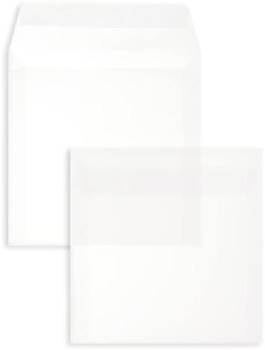 Produktbild Blanke Briefumschläge Offset transparent 160x160mm 100g/qm HK VE=100 Stück weiss (100 x)