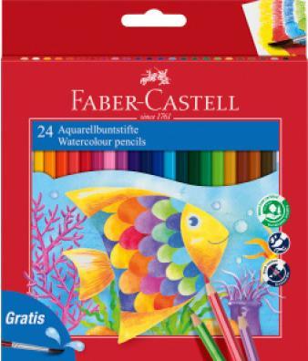Actual product image Faber-Castell Watercolor Pencils Classic (Multicoloured, 24 x)