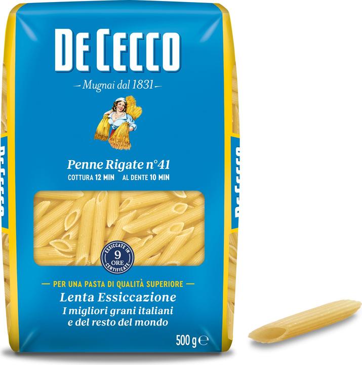 Immagine prodotto De Cecco PENNE RIGATE N. 41 (500 g)