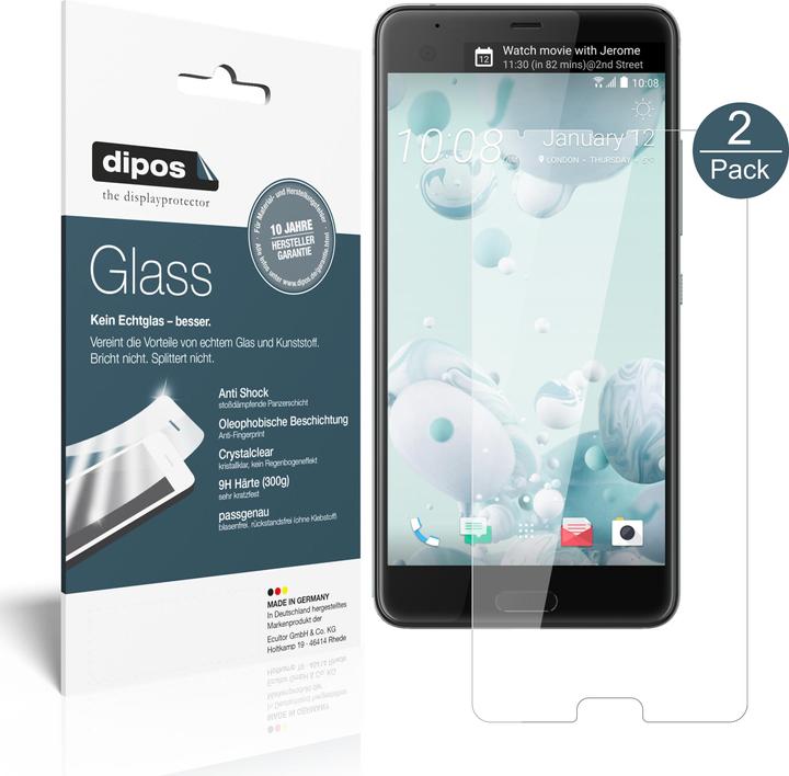 Actual product image Dipos Screen Protector Anti-Shock (1 Piece, HTC U Ultra)