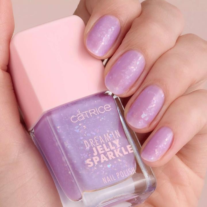 Actual product image Catrice Dream In Jelly Sparkle Nail Polish 040 Jelly Crush (040 Jelly Crush, Colour paint)