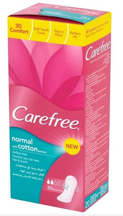 Produktbild Carefree Normal With Cotton Extract Panty Liners 20Pcs (20 x, Damenbinden)