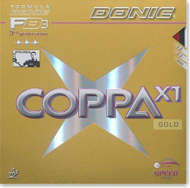 Donic Belag Coppa X1 (Gold) (2 mm)