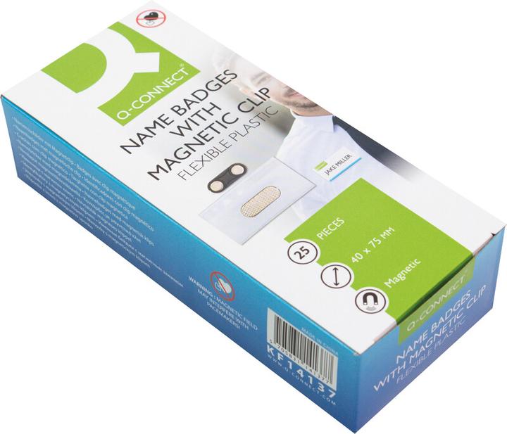 Produktbild Q-Connect Namensschilder mit Magnet