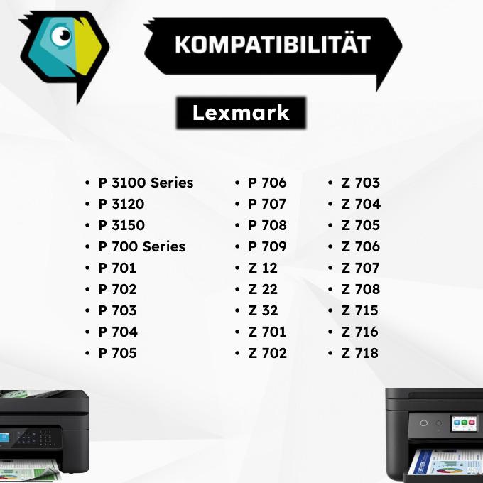 Actual product image Inkadoo Printer cartridges compatible with Lexmark 17G0050E / 50 print head cartridge, black Black (FC)