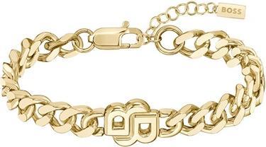 Actual product image Hugo Boss Stylish gold-plated bracelet Double B 1580622