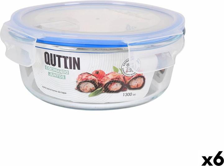 Produktbild Quttin Lunchbox hermetisch kreisförmig 1,3 L (6 Stück)