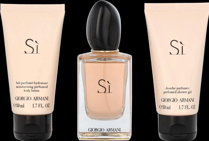 Immagine prodotto Giorgio Armani Sì Set Eau de Parfum 50ml + Gel doccia 50ml + Latte corpo 50ml (Eau de parfum, 150 ml)