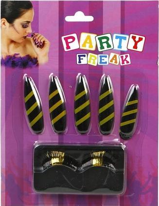Actual product image Atosa Nail and False Eyelashes Kit Bee Design (Artificial eyelashes)