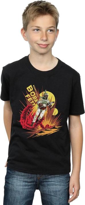 Immagine prodotto Star Wars Boba Fett Rocket Powered Maglietta Ragazzi (152, 158)