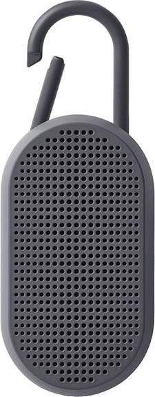 Actual product image Lexon Mino T Wodoodporny głośnik z podstawką i karabińczykiem szary/grey LA124G (1 pcs.)
