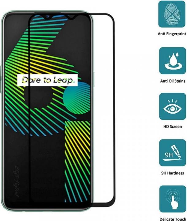 Image du produit Screenguard Realme 6i Full Screen Protection en verre blindé 2.5D 9H (1 pièce(s), Domaine 6i)
