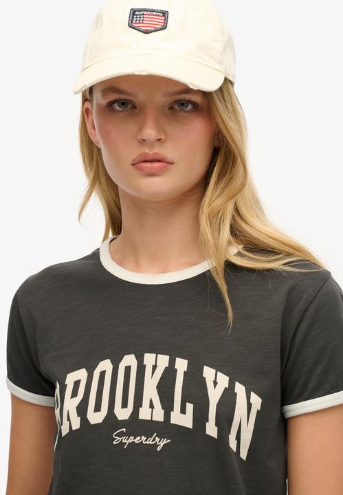 Actual product image Superdry Ath Ess Ringer Fitted Tshirt (10)