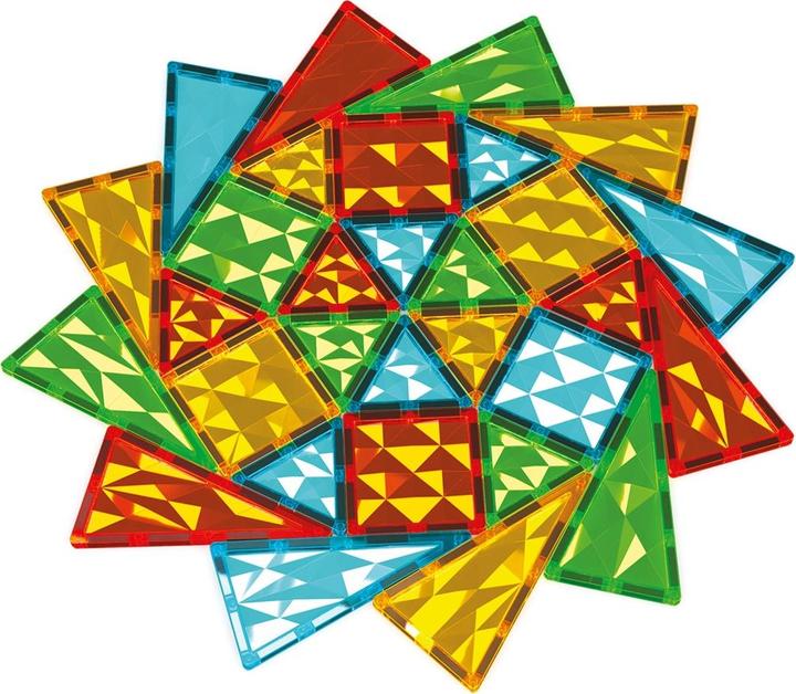 Actual product image Geomag Magnetic tiles gemstones