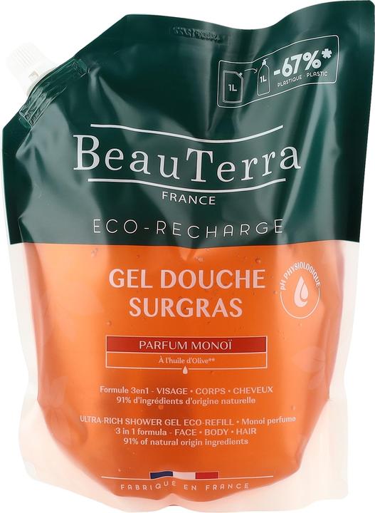 Actual product image BeauTerra Duschgel reichhaltig Monoi (1000 ml)