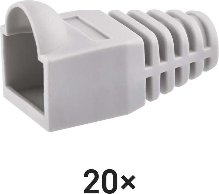 Immagine prodotto Emos Protezione per connettore RJ45 grigio, 20 pezzi. (Cavi antenna)
