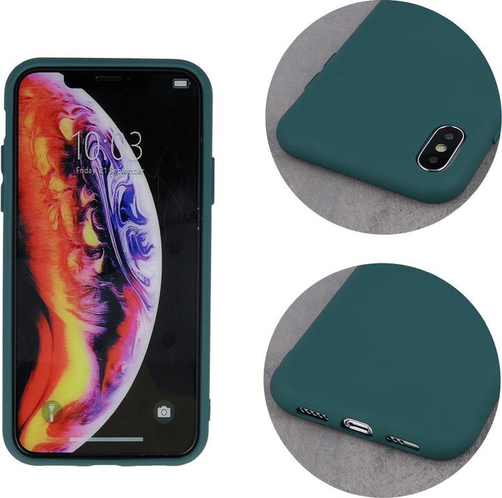 Produktbild OEM Silikonhülle für iPhone 7 / 8 / SE 2020 / SE 2022 waldgrün (Apple iPhone SE (3rd Gen), Apple iPhone SE (2nd Gen), Apple iPhone 7)