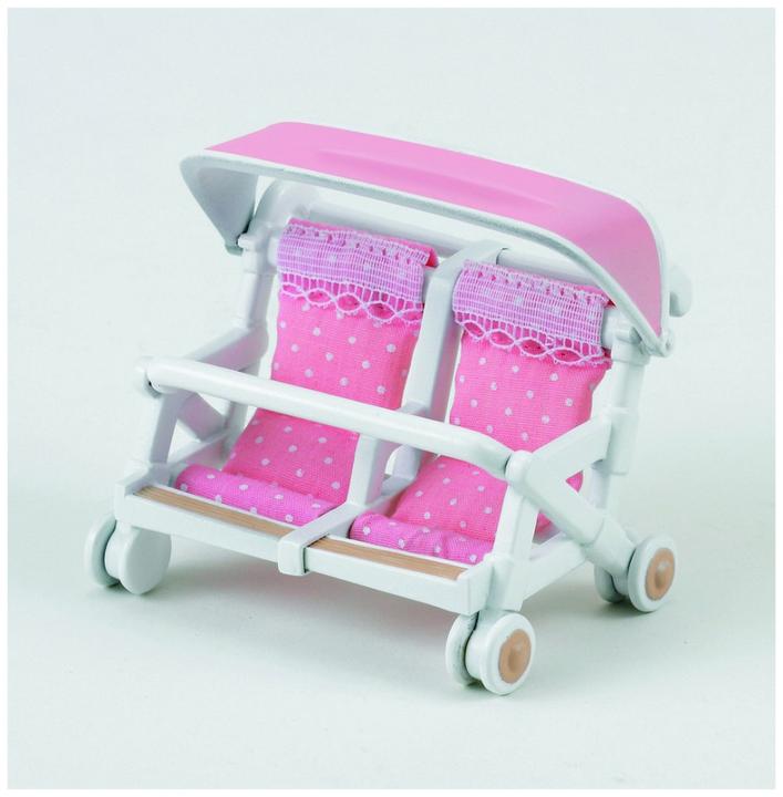 Actual product image Sylvanian Families Twin pushchairs