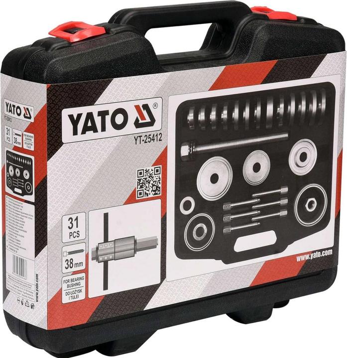 Produktbild Yato Profi Radlager Abzieher Satz 31 TLG. für VW Audi Mercedes Benz BMW Opel, Radlager-Abzieher Ausd
