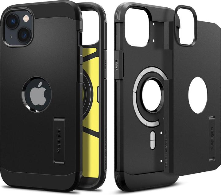 Actual product image Spigen Tough Armor Magsafe iPhone 14 case - Black (Apple iPhone 14)