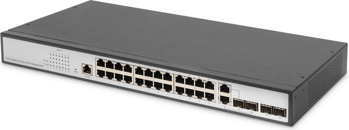 Actual product image Digitus Gigabit Ethernet Layer 2 Switch, 24 Port, 2x RJ45/SFP Combo + 2 x SFP Uplink Ports (28 Ports)