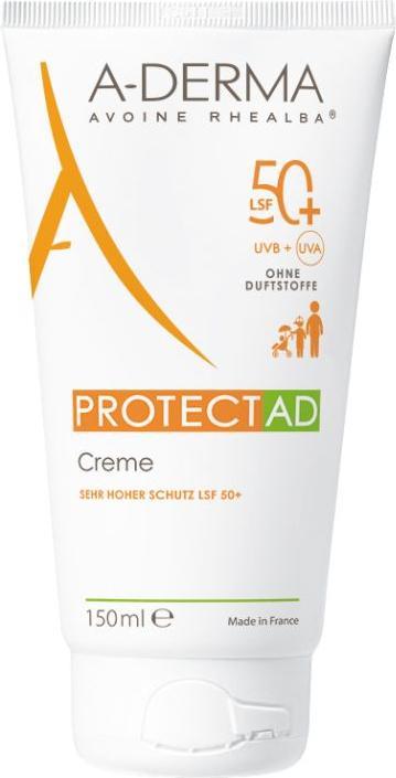Actual product image A-Derma Protect AD Cream SPF 50+, 150 ml Cream (Suntan cream, SPF 50+, 150 ml)