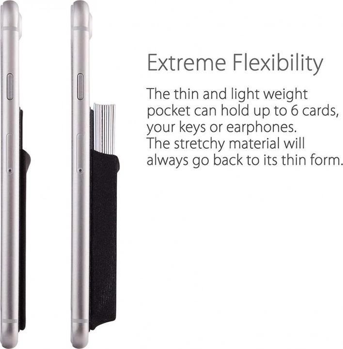 Actual product image Screenguard Card Holder Card holder self-adhesive for smartphones (Universal)