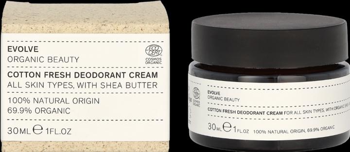 Actual product image Evolve Cotton Fresh Deodorant Cream (Crème, 30 ml)