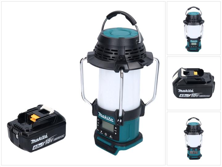 Produktbild Makita DMR 055 M1 Akku Radio 18 V FM mit Laterne 360° Taschenlampe + 1x Akku 4,0 Ah - ohne (FM, AM)