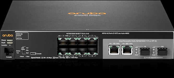 Actual product image Aruba 2530-8g (10 Ports)