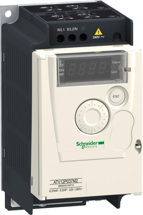 Image du produit Schneider Electric ATV12P037M3 3ph 200V 0,37kW Plaque de base TB Convertisseur de fréquence