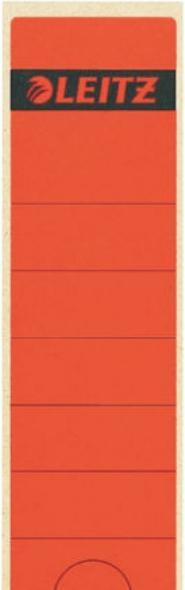 Image du produit Leitz Etiquette de dos de dossier, 61 x 285 mm, longue, large, rouge convient pour standard et
