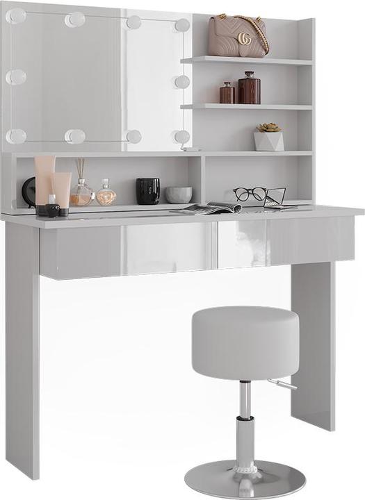 Produktbild Vicco Azur mit Hocker und Beleuchtung (120 x 40 x 83.5 cm)