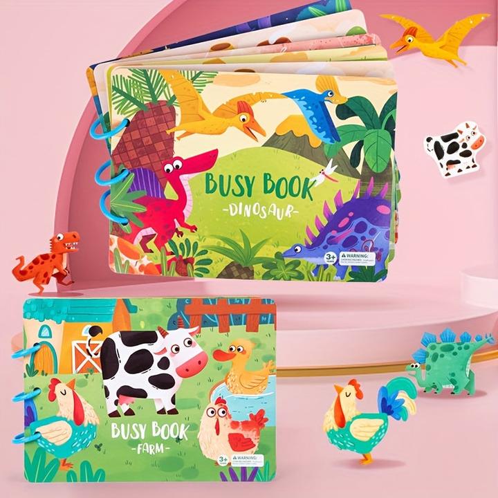 Produktbild Activity Board Kinder-Beschäftigungsbuch, Frühpädagogik-Beschäftigungsbuch für Kinder, Tiererkennung
