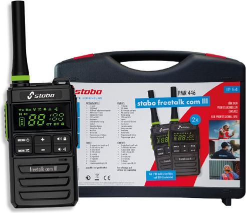 Produktbild Stabo freetalk com III Funkkoffer 20263 PMR-Handfunkgerät 2er Set