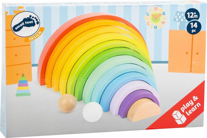 Produktbild small foot Holzbausteine Regenbogen XL