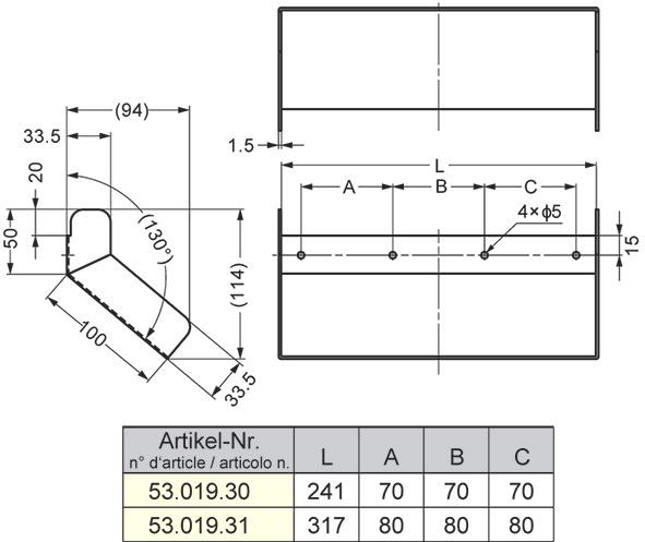 Actual product image Werkstarck Guide plate for multi-purpose flaps